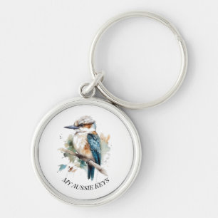 True Blue Kookaburra, op maat gemaakt Sleutelhanger