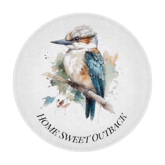 True Blue Kookaburra, op maat gemaakt Snijplank (Voorkant)
