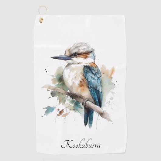 True Blue Kookaburra, op maat Golfhanddoek (Voorkant)