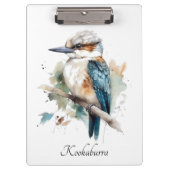 True Blue Kookaburra, op maat Klembord (Voorkant)