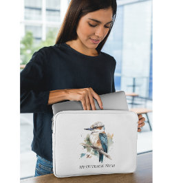 True Blue Kookaburra, op maat Laptop Sleeve