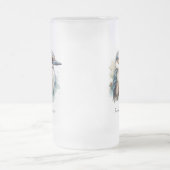 True Blue Kookaburra, op maat Matglas Bierpul (Center)