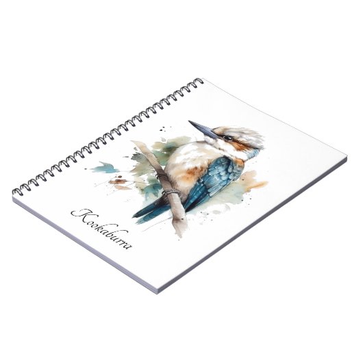 True Blue Kookaburra, op maat Notitieboek (Linkerzijde)