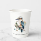 True Blue Kookaburra, op maat Papieren Bekers (Voorkant)