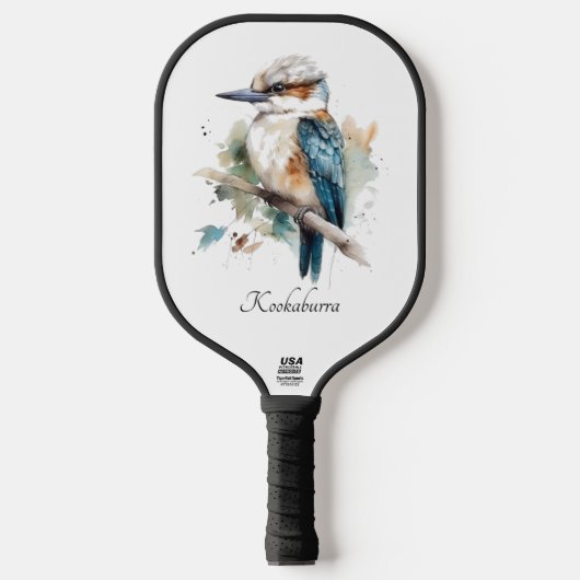 True Blue Kookaburra, op maat Pickleball Paddle (Voorkant)