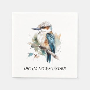 True Blue Kookaburra, op maat Servet