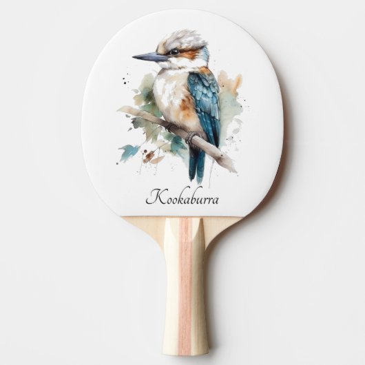 True Blue Kookaburra, op maat Tafeltennisbatje (Voorkant)