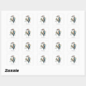 True Blue Kookaburra, op maat Vierkante Sticker (Vel)
