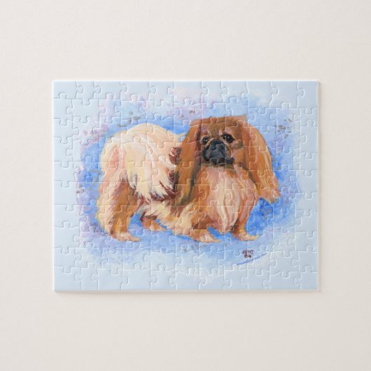 True Blue Pekingese Legpuzzel (Horizontaal)