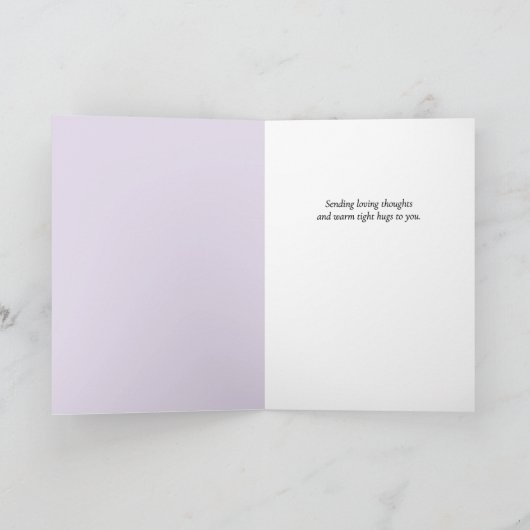 True Blue – Watercolor Floral Encouragement Kaart (Binnen)