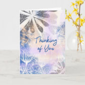 True Blue – Watercolor Floral Encouragement Kaart (Gele Bloem)