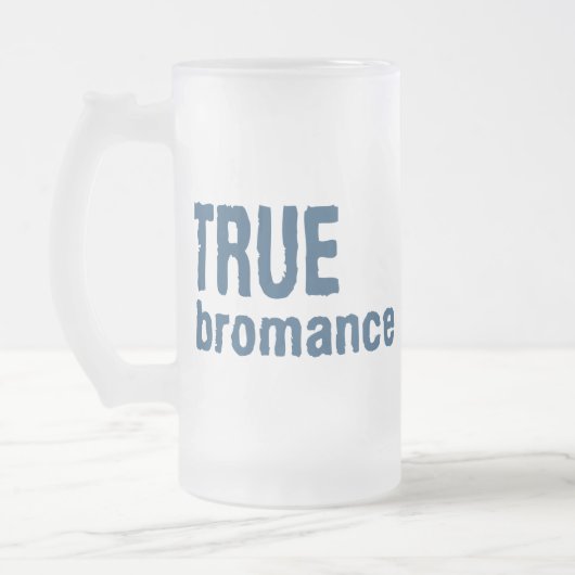 True Bromance (blauw) Matglas Bierpul (Links)