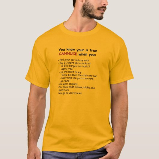 True Cannuck T-shirt (Voorkant)