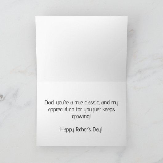 True Classic Folded Note Kaart (Binnen)