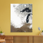 True-Color-beeld van sneeuw Canvas Afdruk (Insitu (Woonkamer))