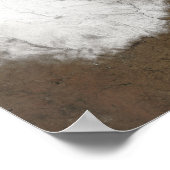 True-Color-beeld van sneeuw Poster (Hoek)