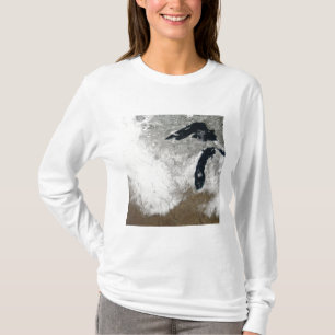 True-Color-beeld van sneeuw T-shirt