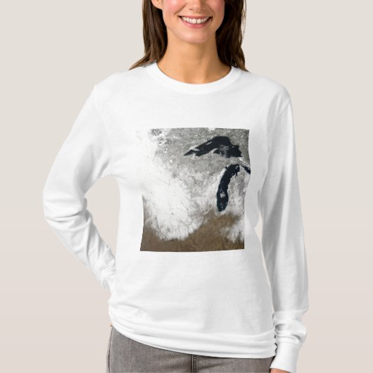 True-Color-beeld van sneeuw T-shirt (Voorkant)
