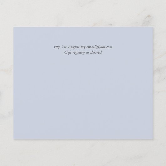 True Color GREENERY Eucalyptus RSVP-kaarten (Achterkant)