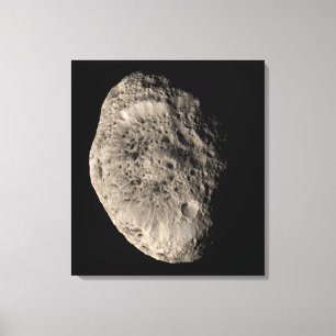 True color mosaic of Saturn's moon Hyperion Canvas Afdruk