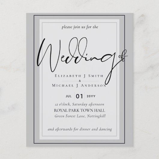 True Color Script Typography Budget Wedding (Voorkant)