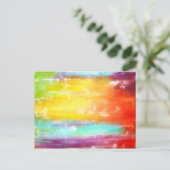 True Colors Abstracte art Briefkaart (Staand voorkant)