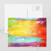True Colors Abstracte art Briefkaart (Voorkant / Achterkant)
