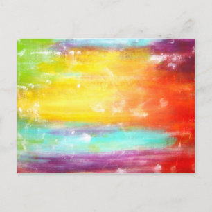 True Colors Abstracte art Briefkaart