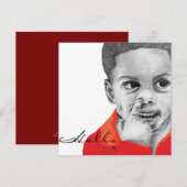 True Colors Collectie Jordan Hallo Uitnodiging (Voorkant / Achterkant)