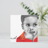 True Colors Collectie Jordan Hallo Uitnodiging (Staand voorkant)