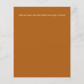 True Colors FOTO Dank u wel briefbudget bruiloft (Achterkant)