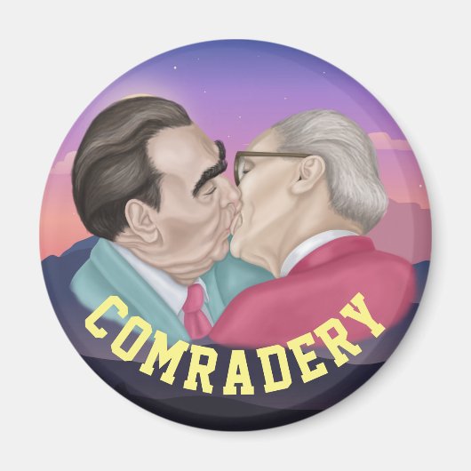 True Comradery - Brezhnev die Honecker kust Magneet (Voorkant)