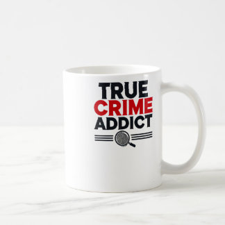 True Crime Addict Sticker Koffiemok