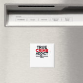 True Crime Addict Sticker Magneet (Insitu (Vaatwasser))
