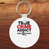 True Crime Addict Sticker Sleutelhanger (Voorkant)