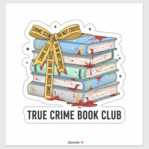 True Crime Book Sticker – Crime Scene Boeken met