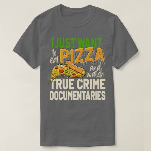 True Crime Documentaries Serial Killer Horror Movi T-shirt (Design voorkant)