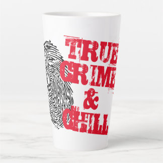 True Crime en Chill netflix grappige latte mok