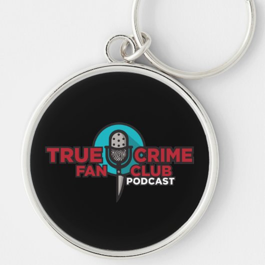 True Crime Fan Club Sleutelhanger - zwart (Voorkant)