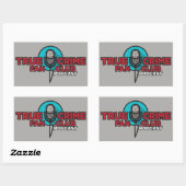 True Crime Fan Club Sticker! Rechthoekige Sticker (Vel)
