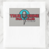 True Crime Fan Club Sticker! Rechthoekige Sticker (Tas)