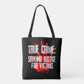 True Crime Fan Gift Tote Bag (Achterkant)