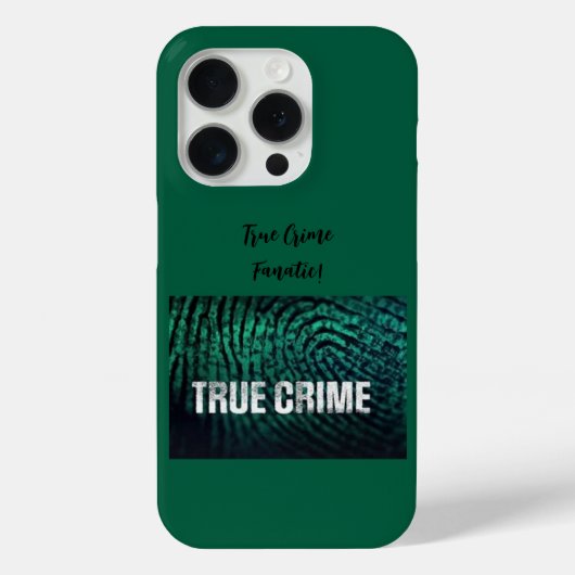 True Crime Fanatic iPhone-zaak Case-Mate iPhone Case (Achterkant)