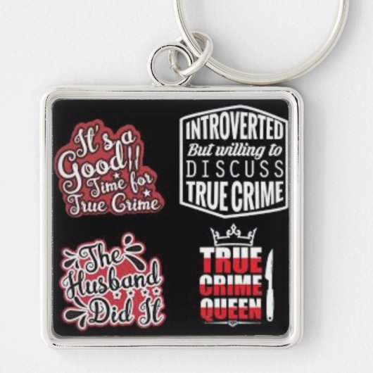 True Crime Fanatic Key Chain Sleutelhanger (Voorkant)