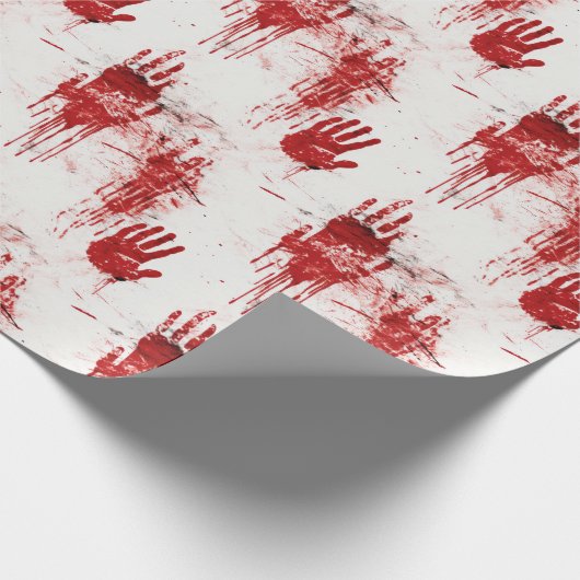 True Crime Horror Pattern Cadeaupapier (Hoek)