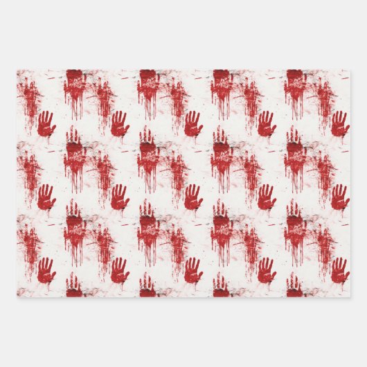 True Crime Horror Pattern Inpakpapier Vel (Voorkant)