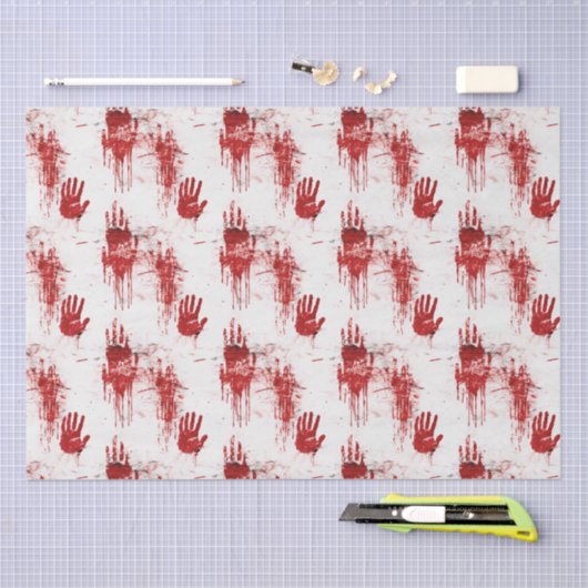 True Crime Horror Pattern Tissuepapier (Craft)