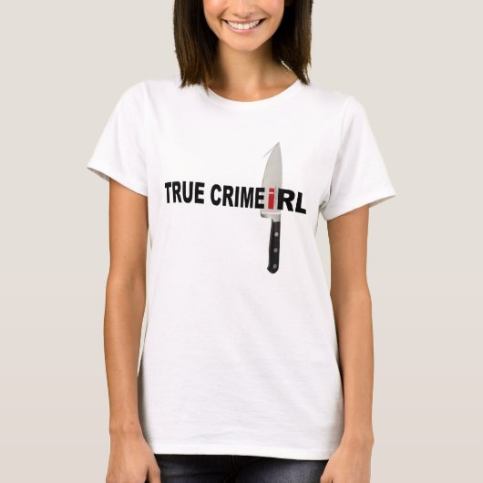 True Crime IRL KnifeTshirt T-shirt (Voorkant)