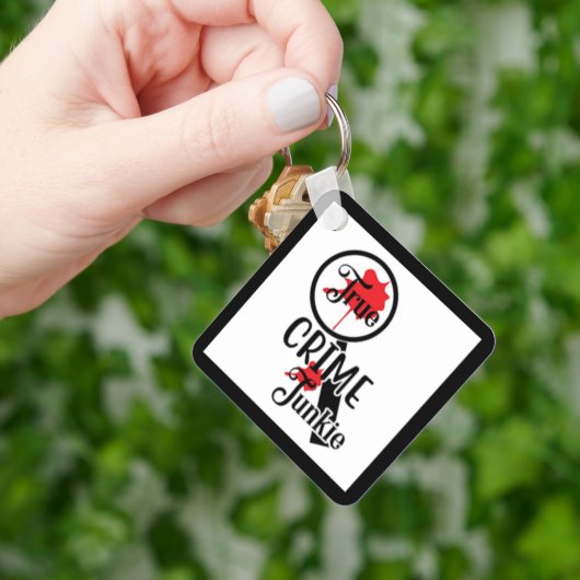 True Crime Junkie Key Chain Sleutelhanger (Hand)