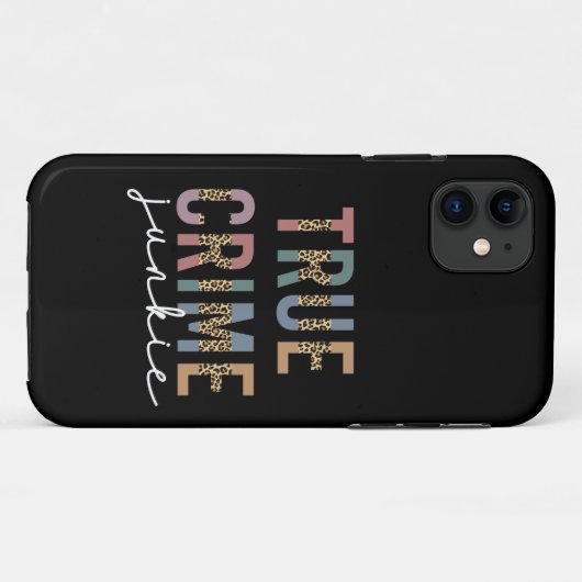 True Crime Junkie | Shows van moordcriminaliteit L Case-Mate iPhone Case (Achterkant (horizontaal))